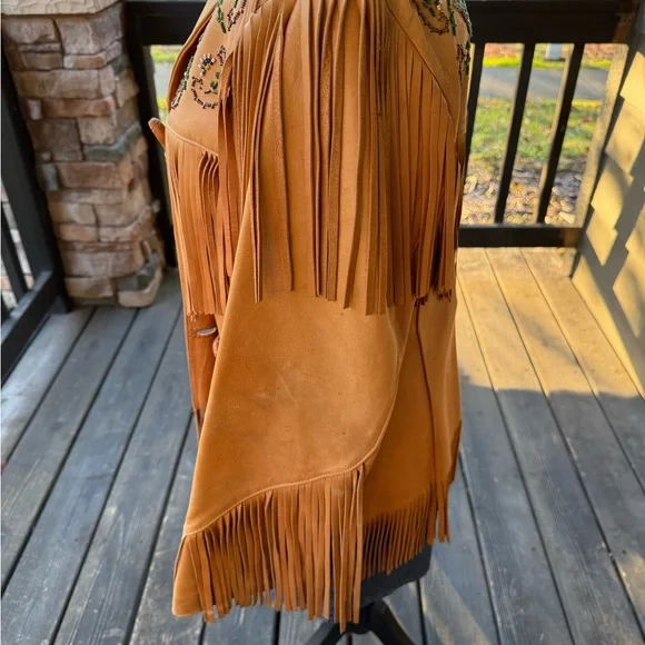 Rare Vintage Chris Line Originals 1940's/50's Era Fringe Deerskin Beaded Jacket - Picture 11 of 16